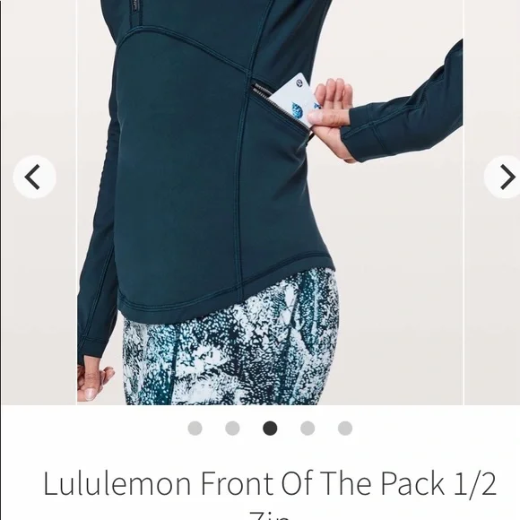 Lululemon front of the pack 1/2 zip🍋 - Picture 6 of 8